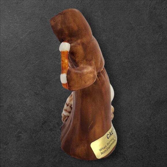 Small Freelance Inc Grim Reaper With Skull Candle Holder #4224 Ceramic Death - Picture 2 of 7